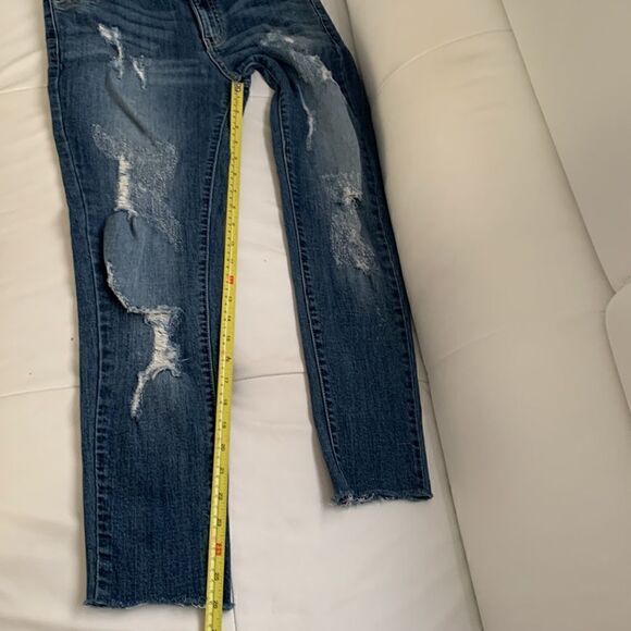KanCan Women’s Distressed Hem Denim Jeans Size 27 - Picture 5 of 13
